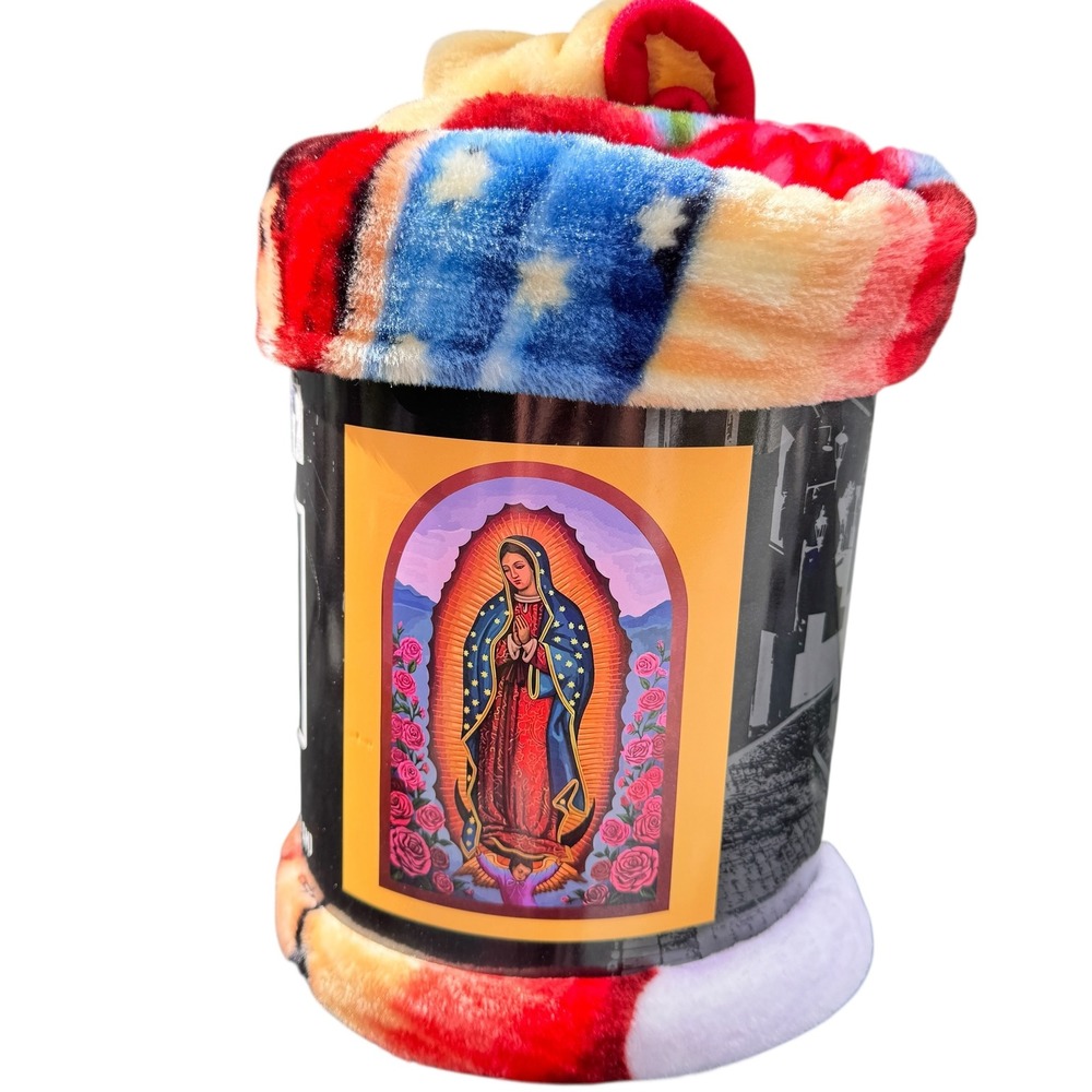Virgin Mary Our Lady of Guadalupe Superweight Plush Throw Blanket 50x60 NEW